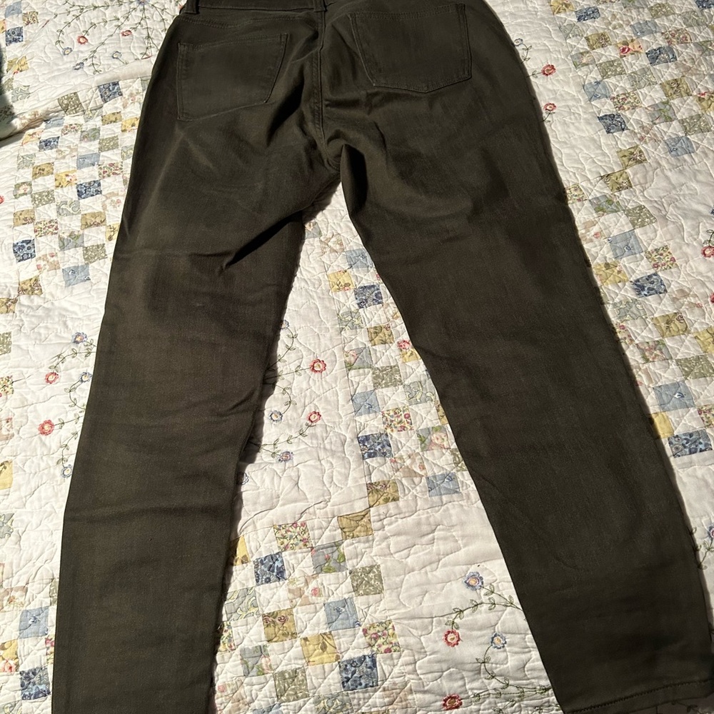 Talbots Olive Green Jeggings Size 8